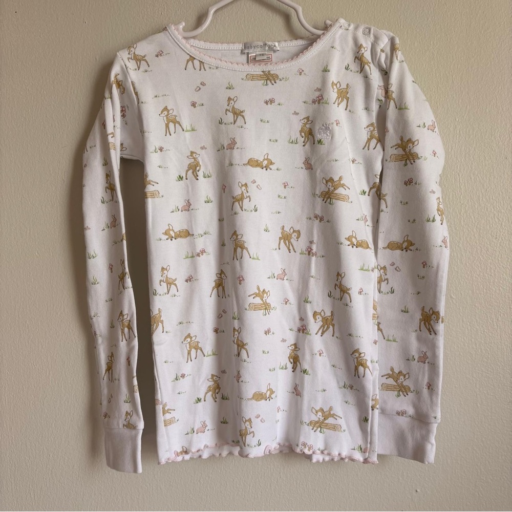 babycottons Cream and Brown Animal Print Long Sleeve Tee